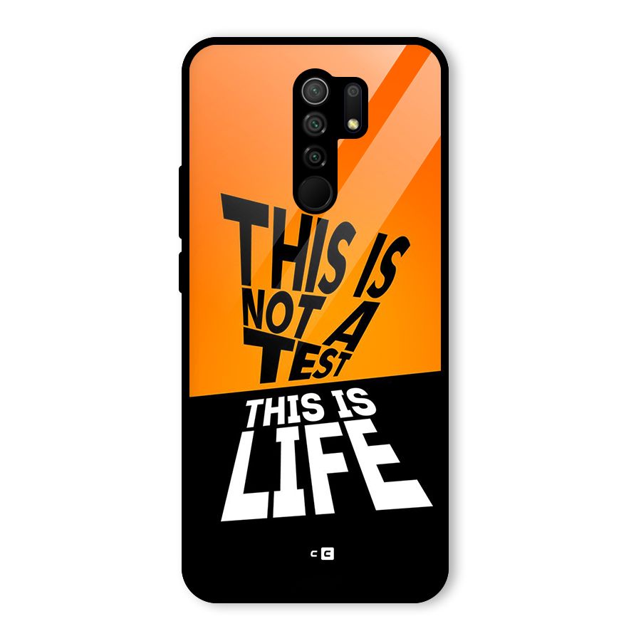 Test Life Glass Back Case for Poco M2