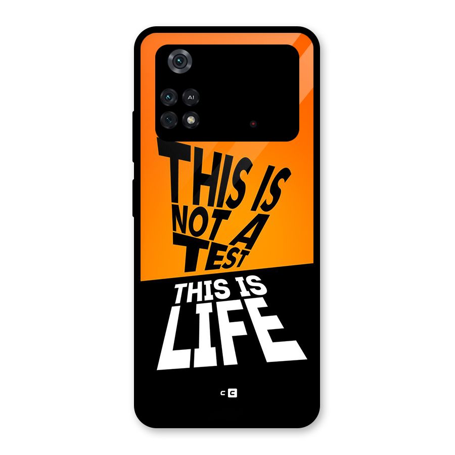 Test Life Glass Back Case for Poco M4 Pro 4G