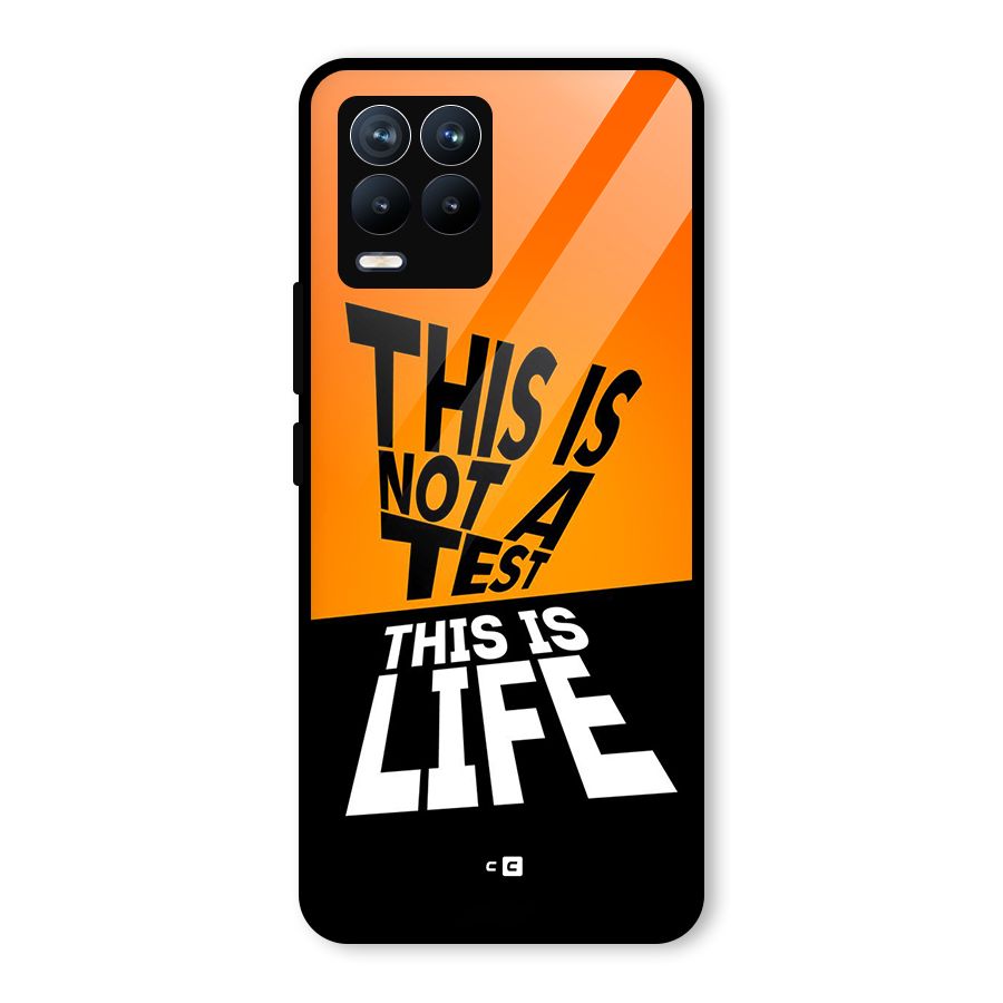 Test Life Glass Back Case for Realme 8