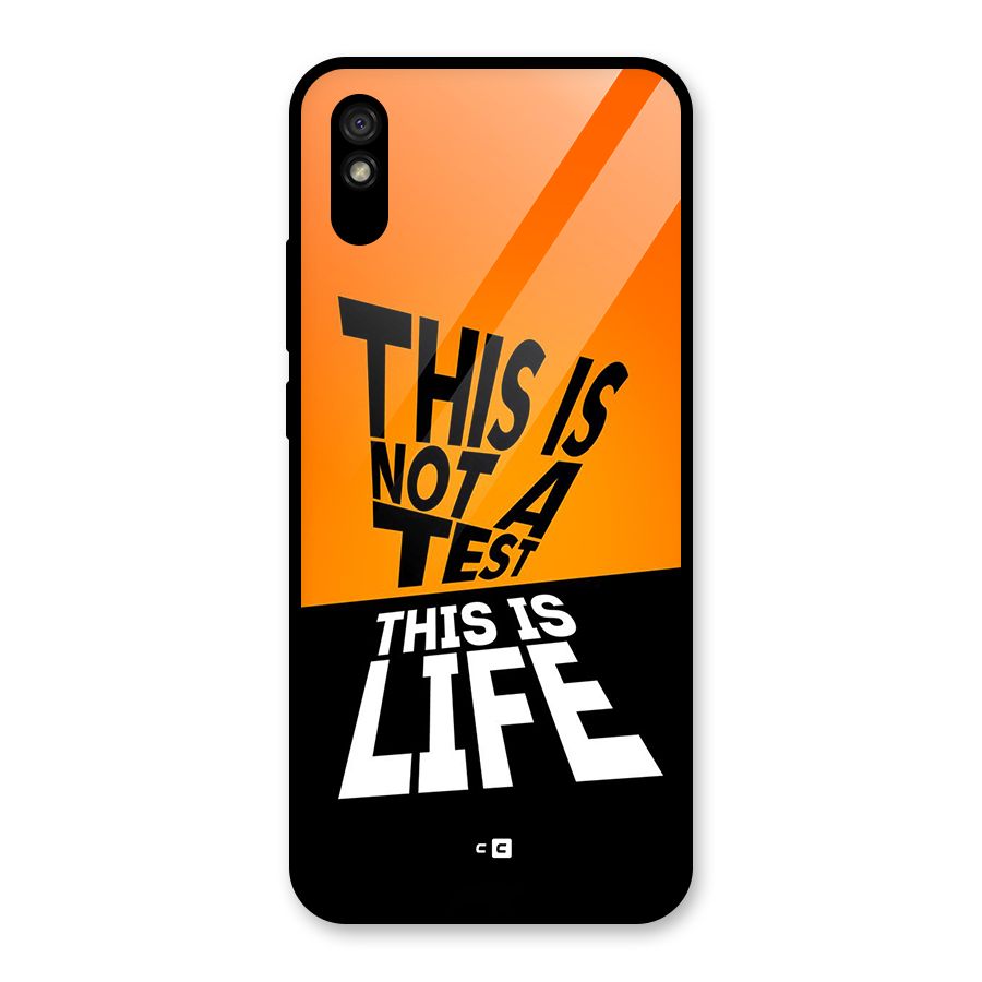 Test Life Glass Back Case for Redmi 9i