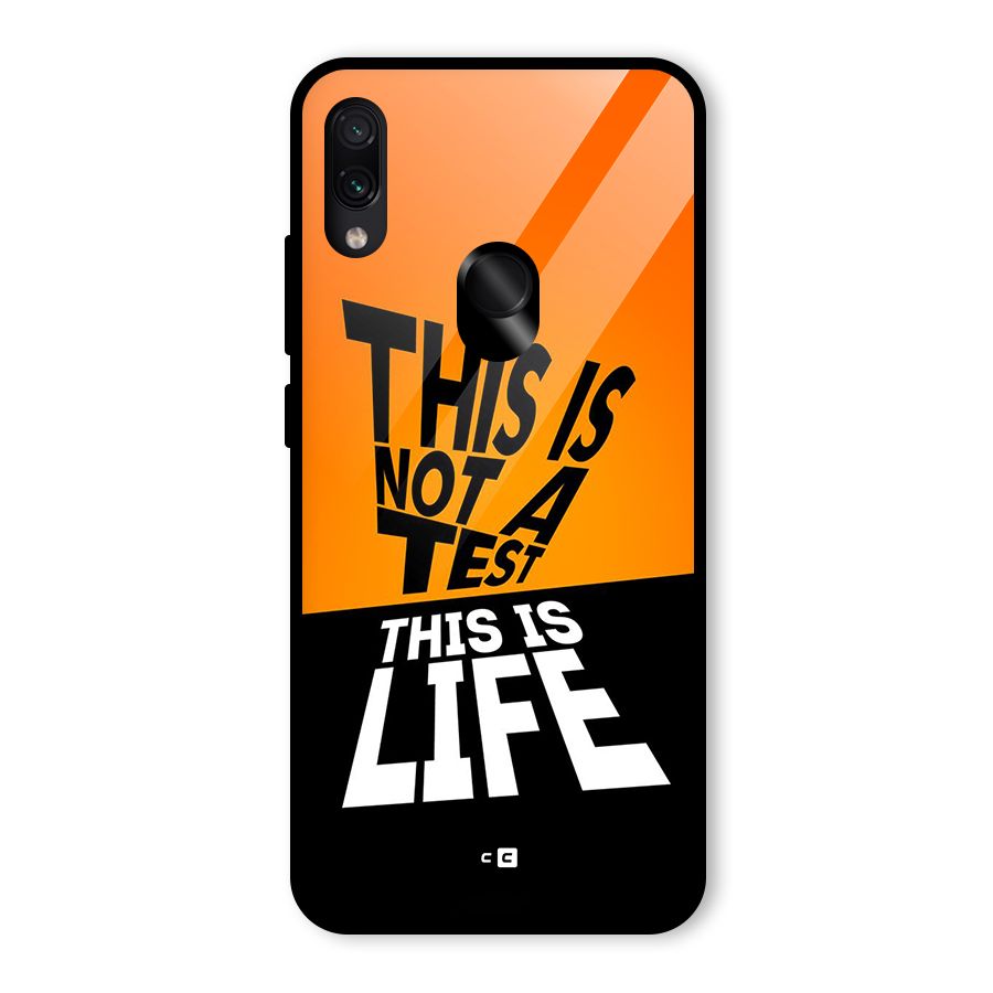 Test Life Glass Back Case for Redmi Note 7 Pro