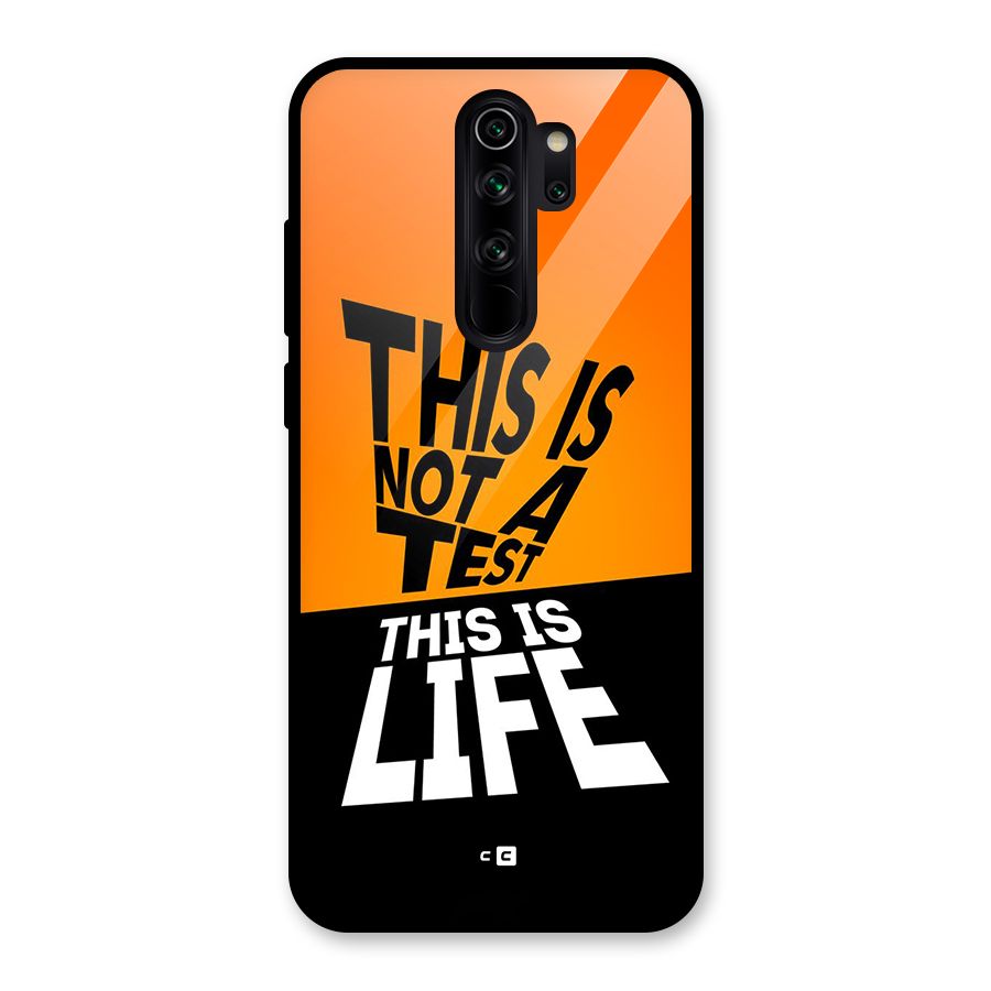 Test Life Glass Back Case for Redmi Note 8 Pro
