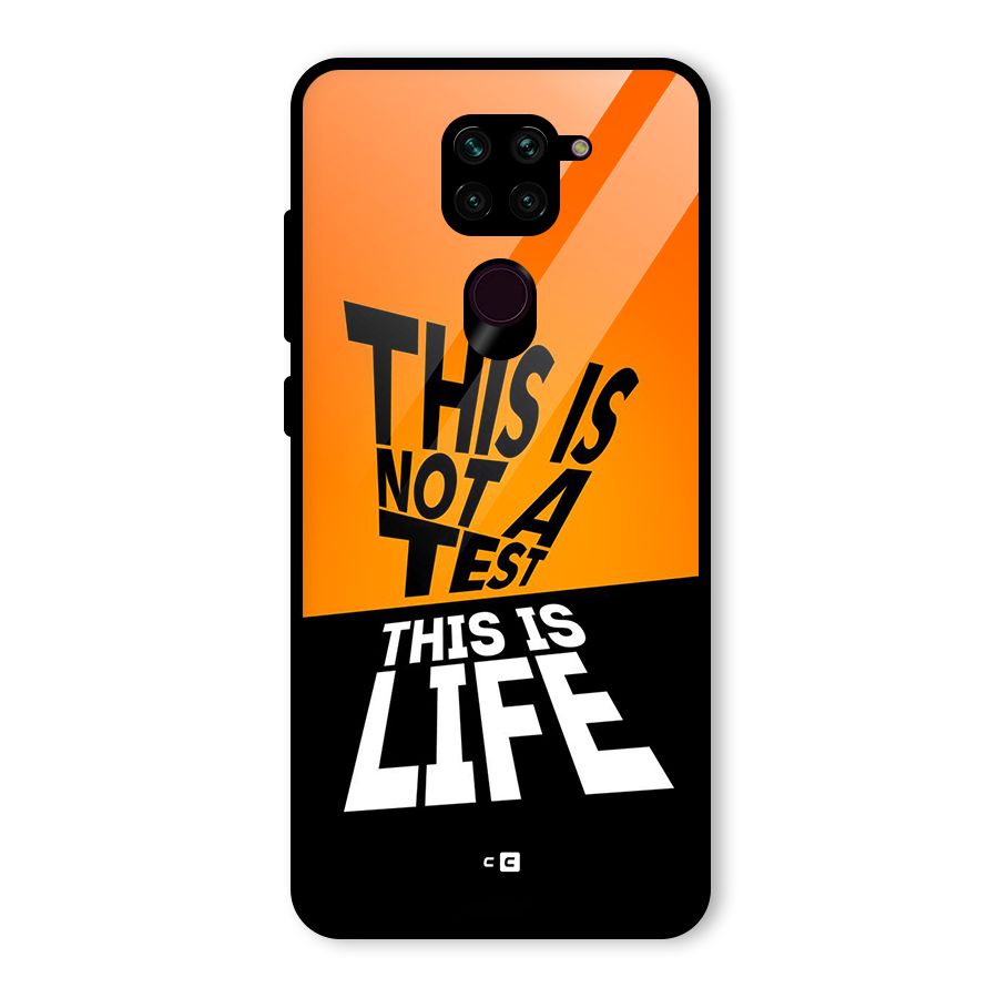 Test Life Glass Back Case for Redmi Note 9
