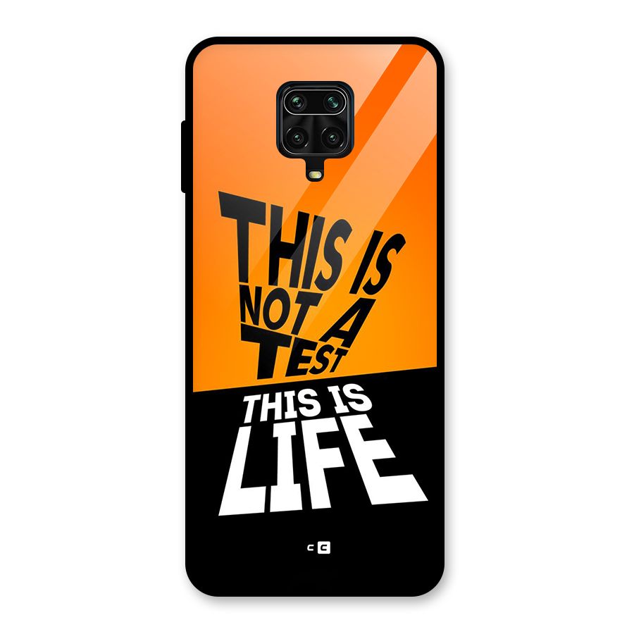 Test Life Glass Back Case for Redmi Note 9 Pro