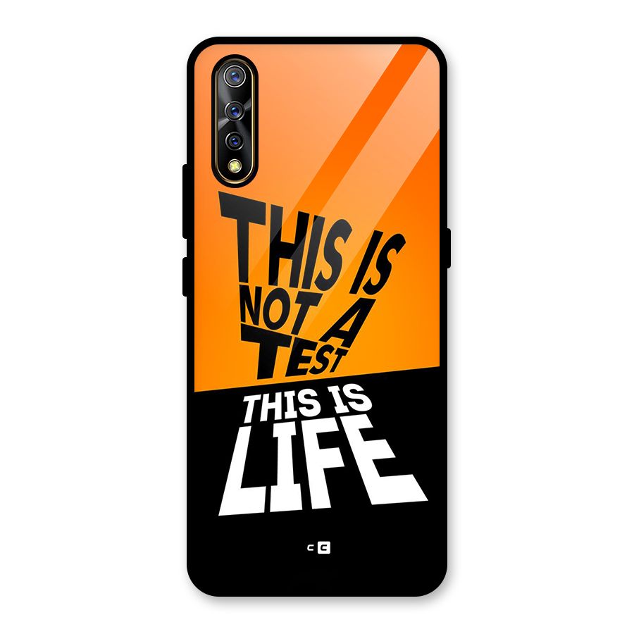Test Life Glass Back Case for Vivo S1