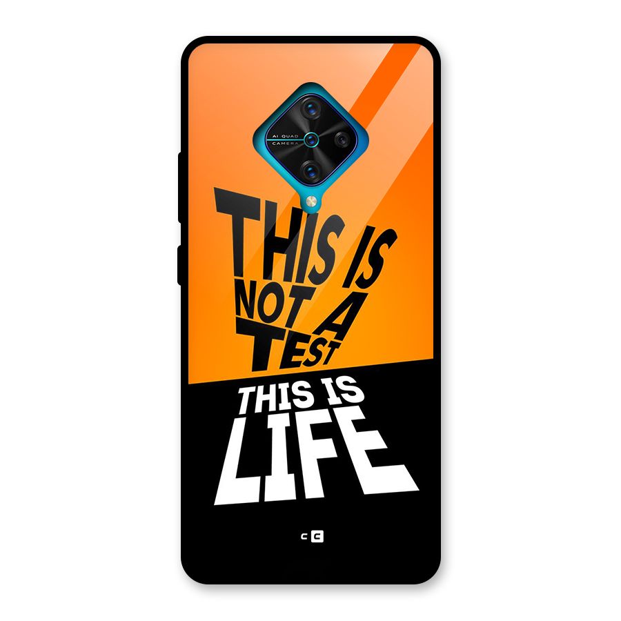 Test Life Glass Back Case for Vivo S1 Pro