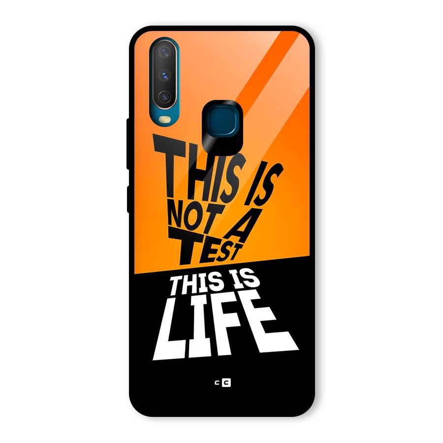 Test Life Glass Back Case for Vivo U10