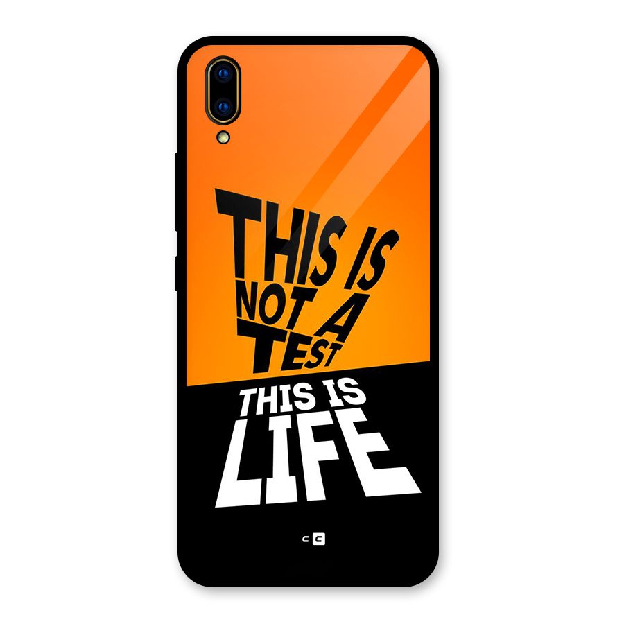 Test Life Glass Back Case for Vivo V11 Pro