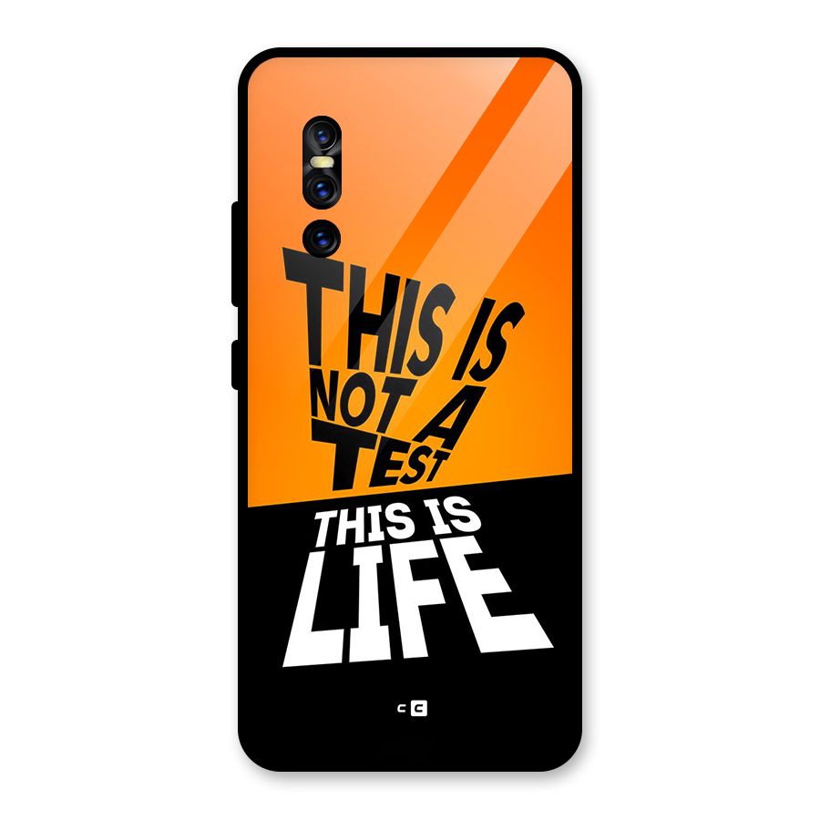 Test Life Glass Back Case for Vivo V15 Pro