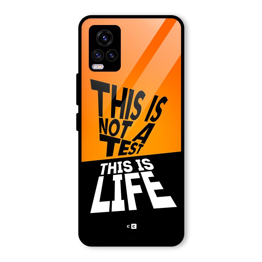 Test Life Glass Back Case for Vivo V20