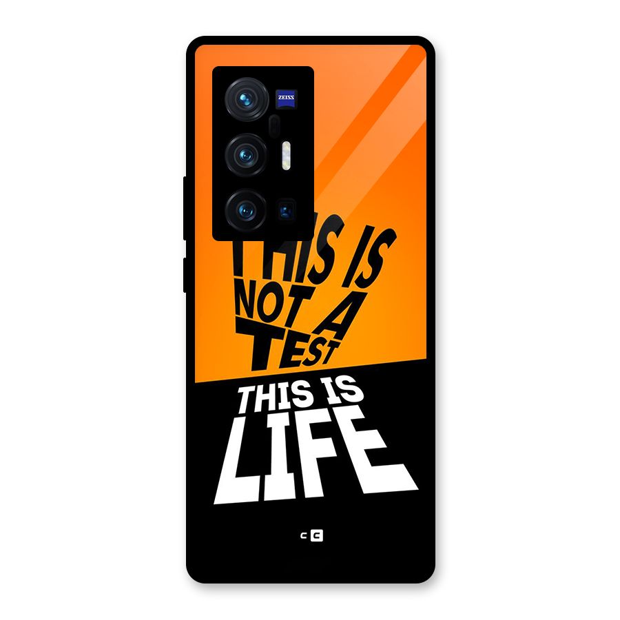 Test Life Glass Back Case for Vivo X70 Pro Plus
