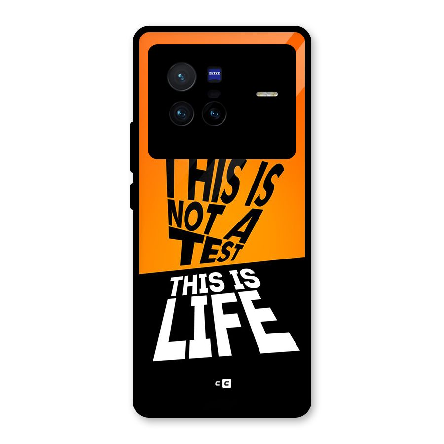 Test Life Glass Back Case for Vivo X80