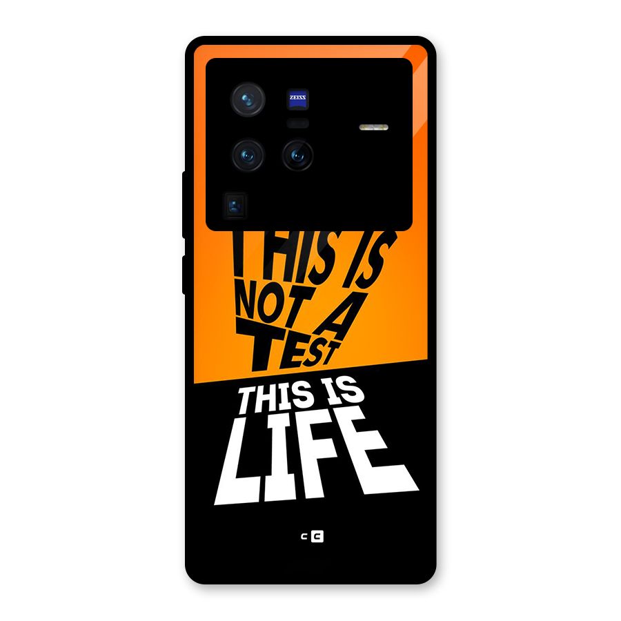 Test Life Glass Back Case for Vivo X80 Pro