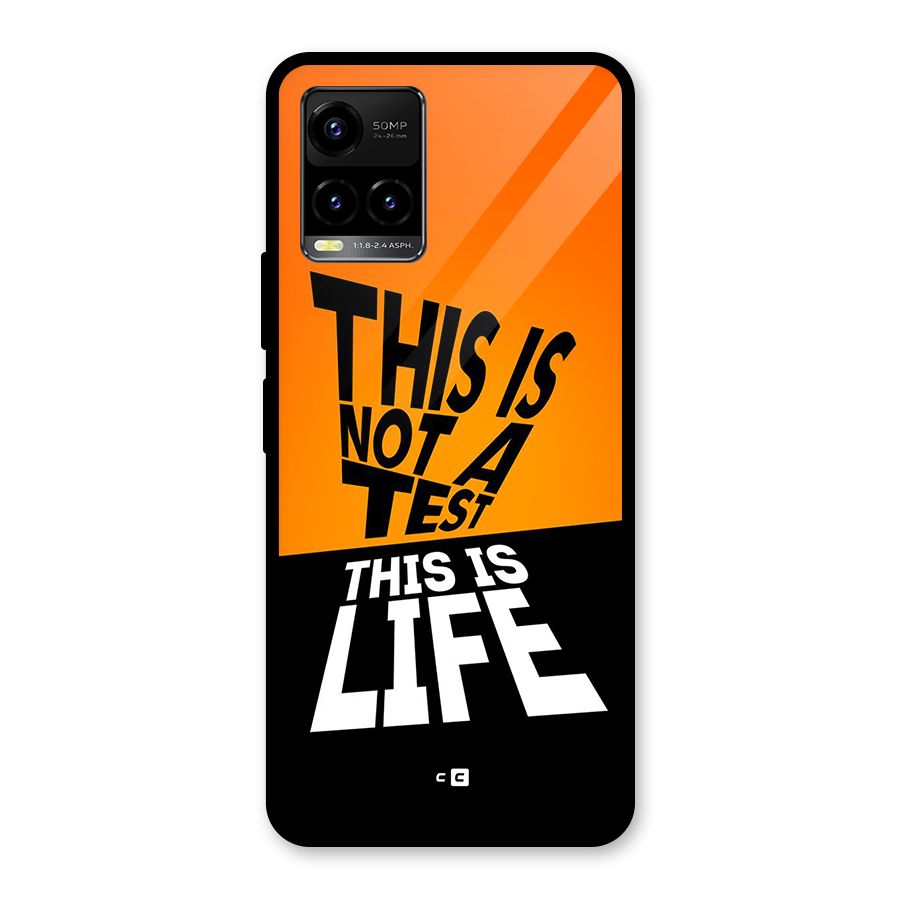 Test Life Glass Back Case for Vivo Y21T