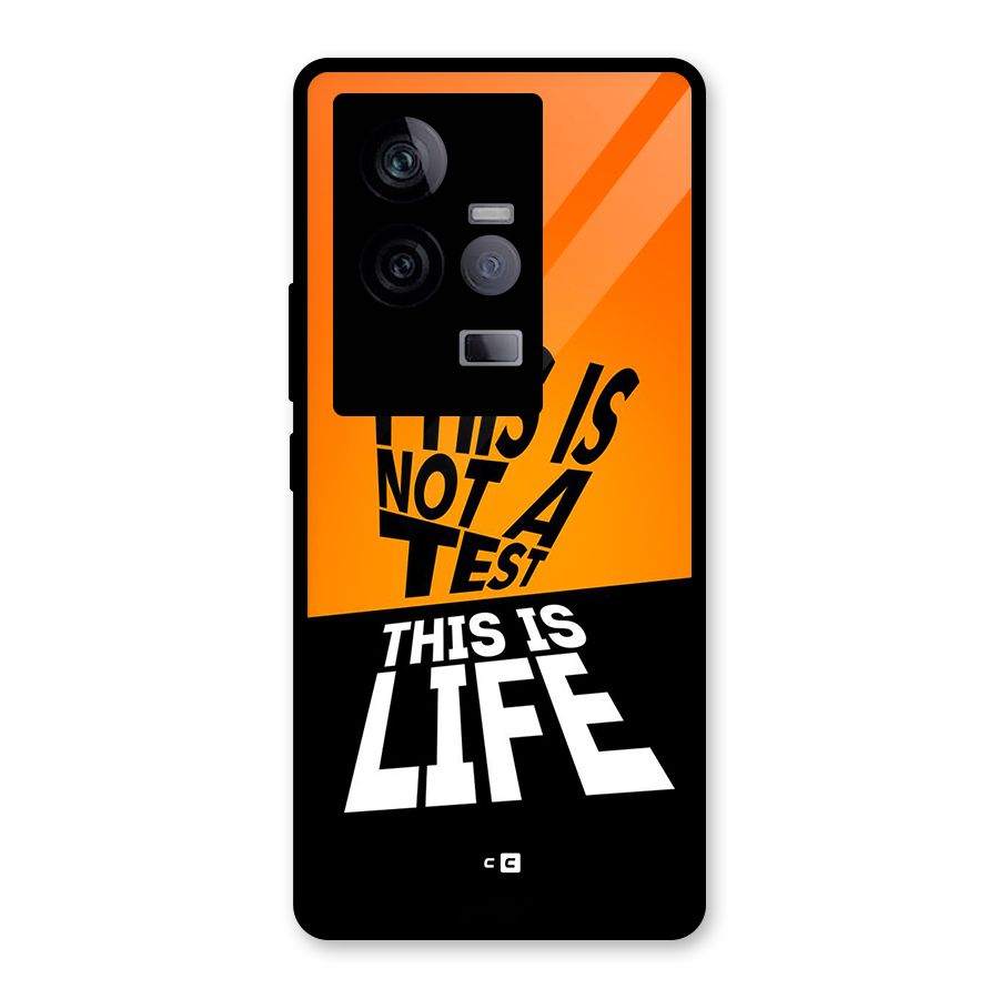 Test Life Glass Back Case for Vivo iQOO 11 5G