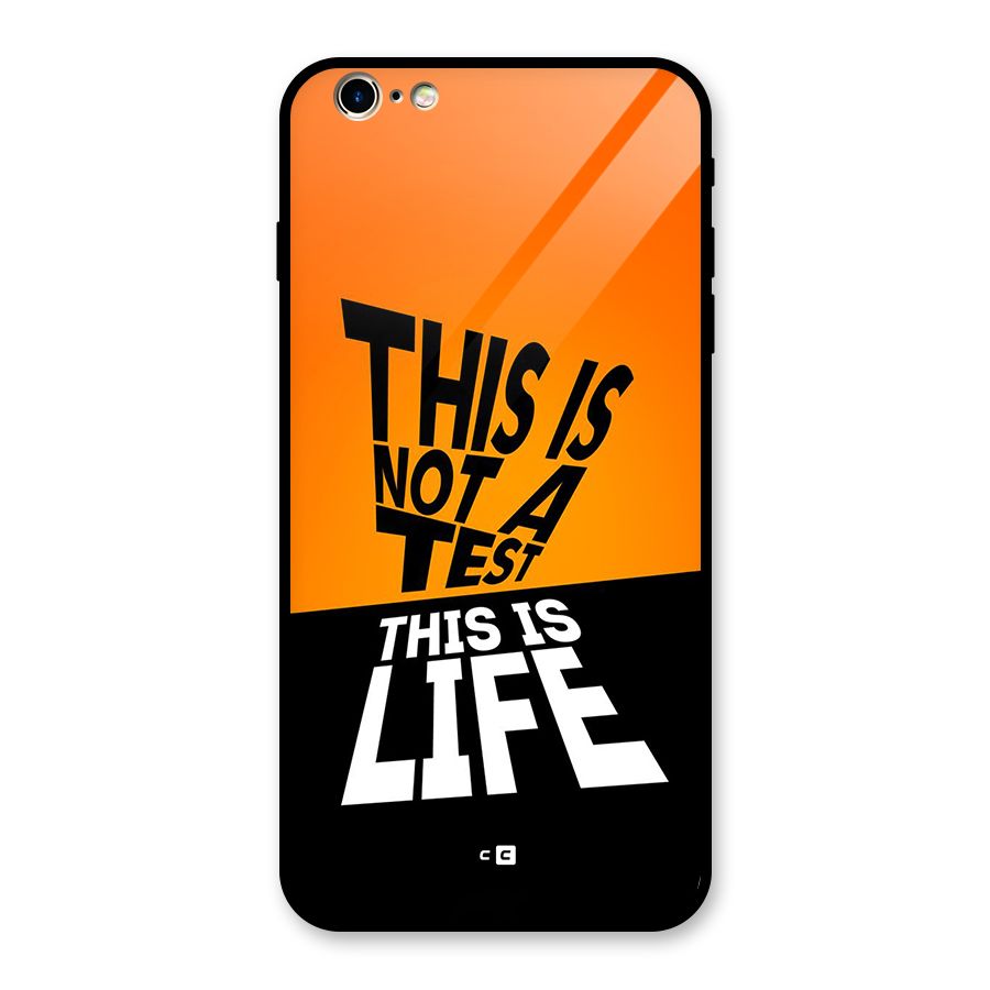 Test Life Glass Back Case for iPhone 6 Plus 6S Plus