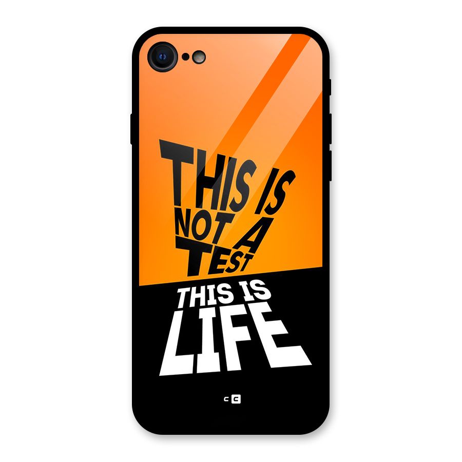 Test Life Glass Back Case for iPhone 7