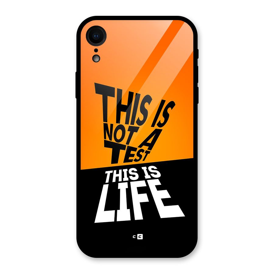 Test Life Glass Back Case for iPhone XR