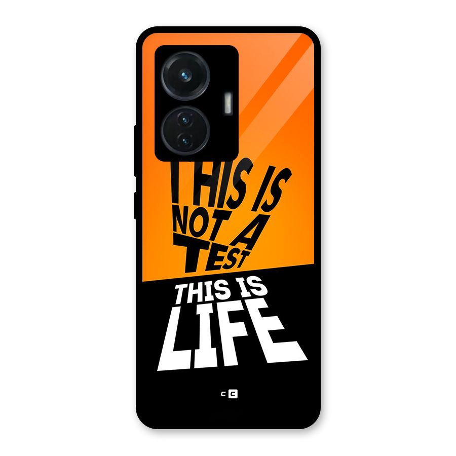 Test Life Glass Back Case for iQOO Z6 44W
