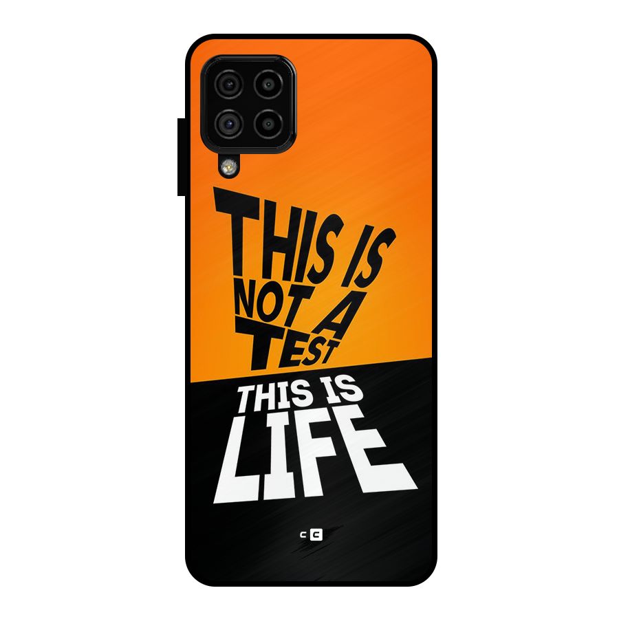 Test Life Metal Back Case for Galaxy A22 4G