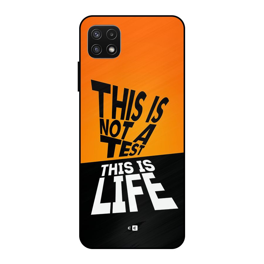 Test Life Metal Back Case for Galaxy A22 5G