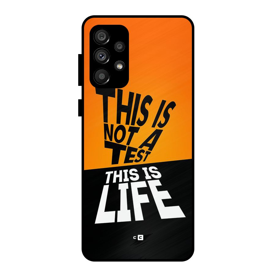 Test Life Metal Back Case for Galaxy A73 5G