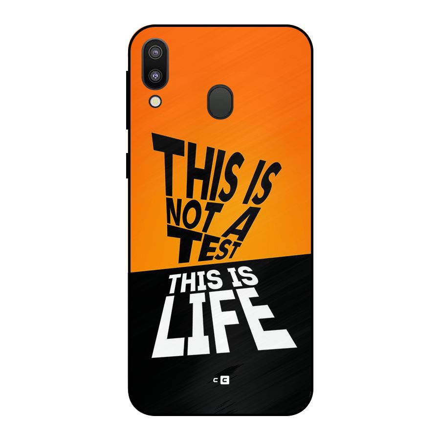 Test Life Metal Back Case for Galaxy M20