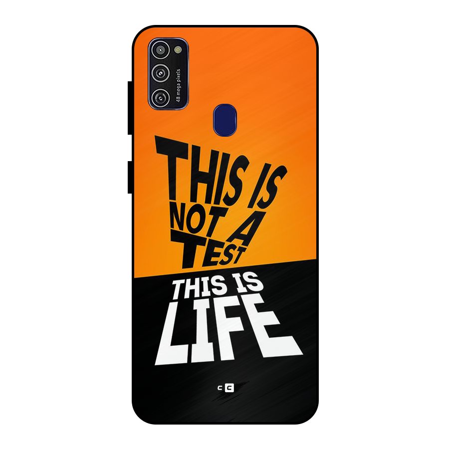 Test Life Metal Back Case for Galaxy M30s