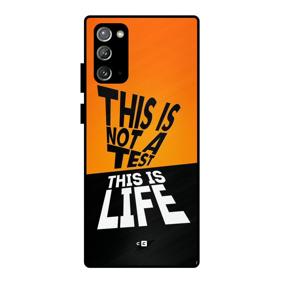 Test Life Metal Back Case for Galaxy Note 20