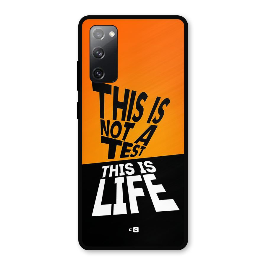Test Life Metal Back Case for Galaxy S20 FE 5G