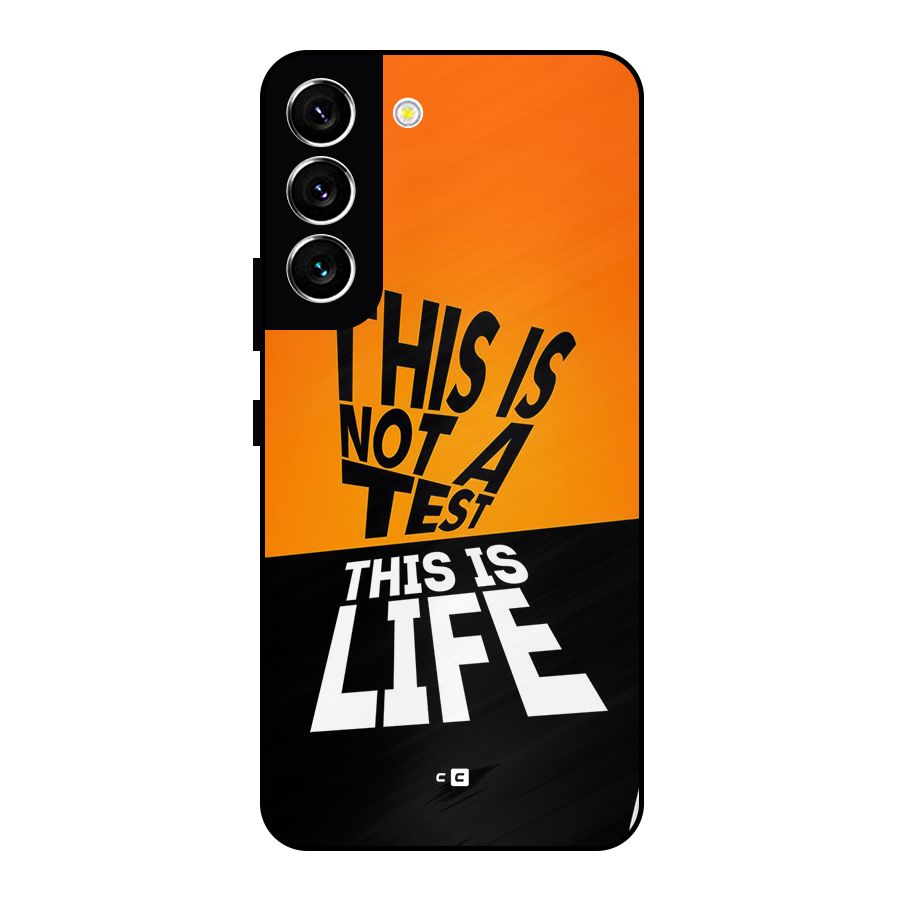Test Life Metal Back Case for Galaxy S22 5G