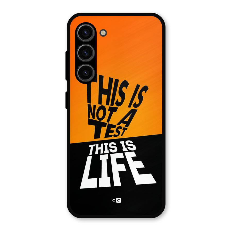 Test Life Metal Back Case for Galaxy S23