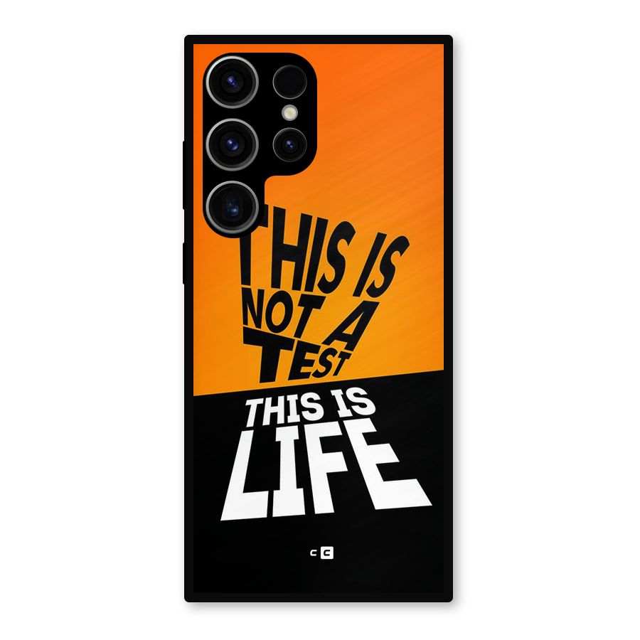 Test Life Metal Back Case for Galaxy S23 Ultra