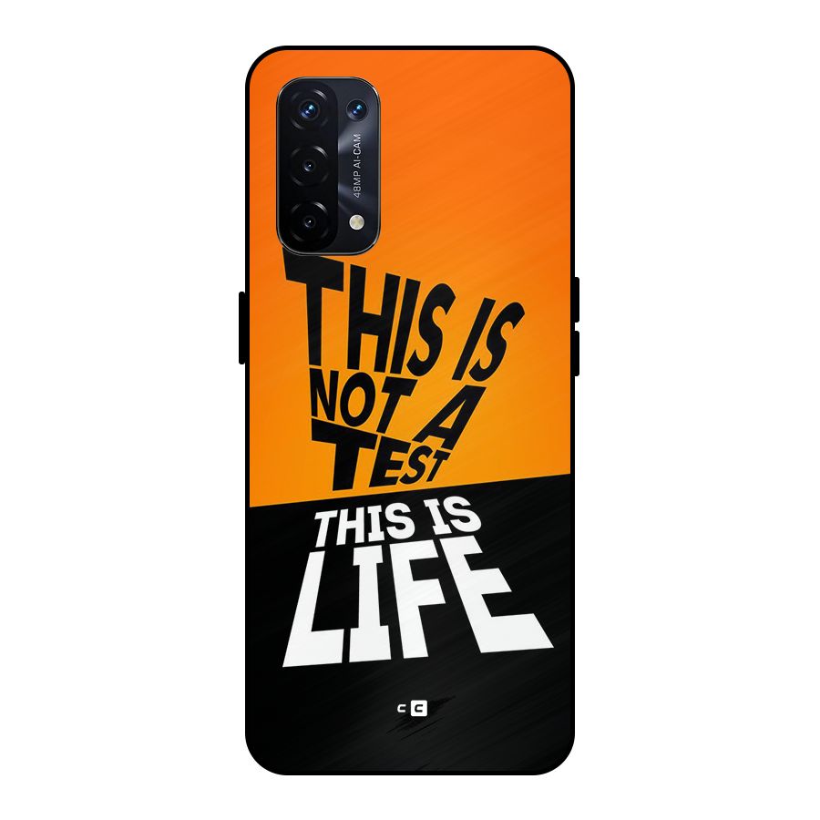 Test Life Metal Back Case for Oppo A74 5G