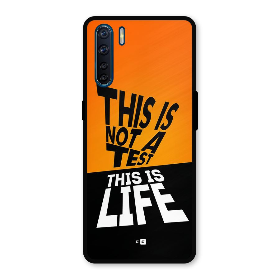 Test Life Metal Back Case for Oppo F15