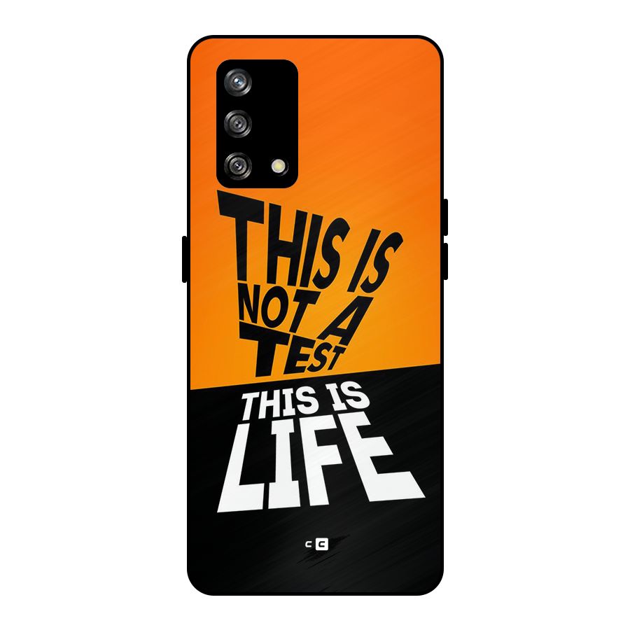 Test Life Metal Back Case for Oppo F19