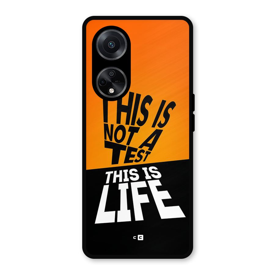 Test Life Metal Back Case for Oppo F23