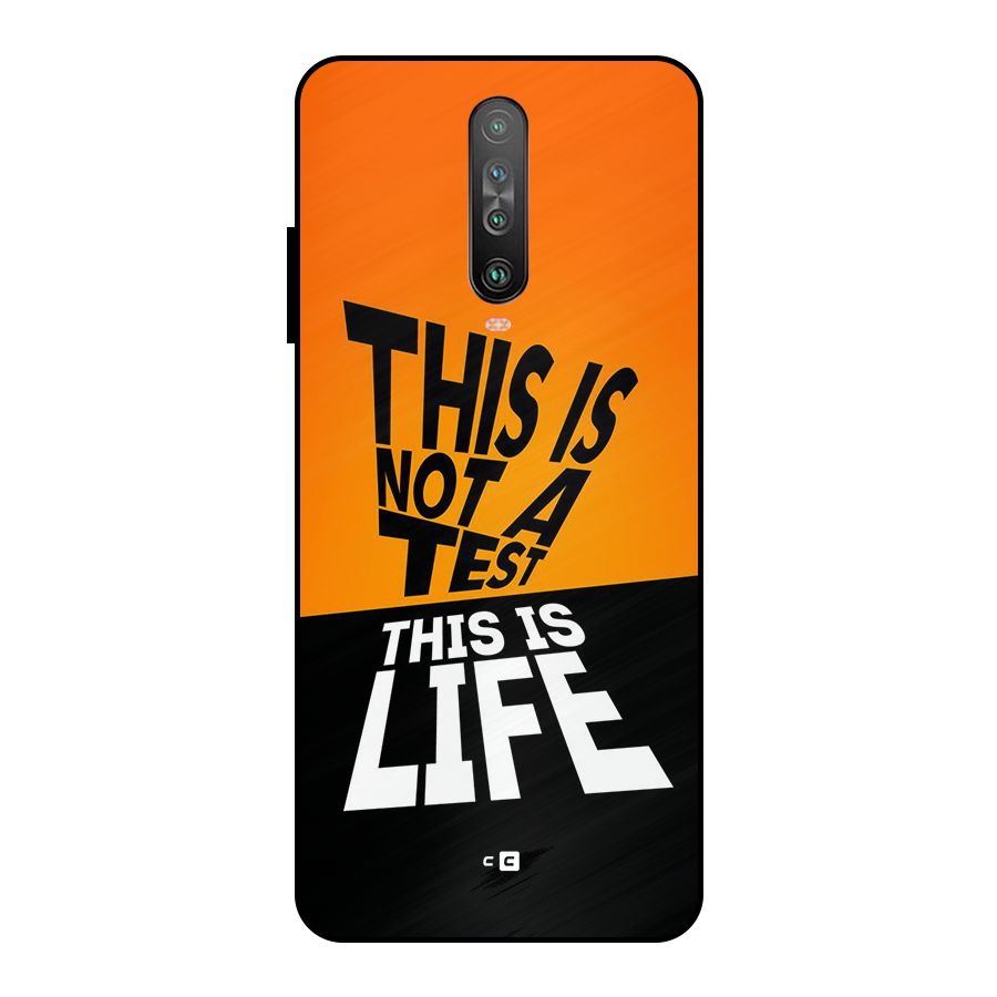 Test Life Metal Back Case for Poco X2