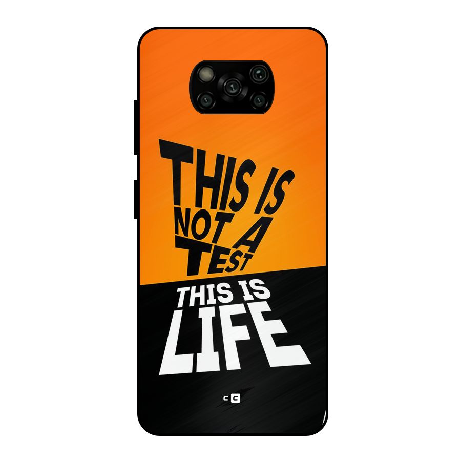 Test Life Metal Back Case for Poco X3