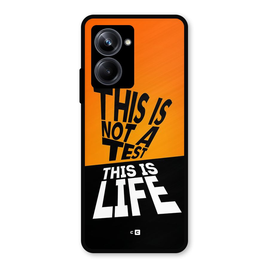Test Life Metal Back Case for Realme 10 Pro