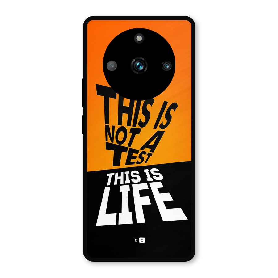 Test Life Metal Back Case for Realme 11 Pro