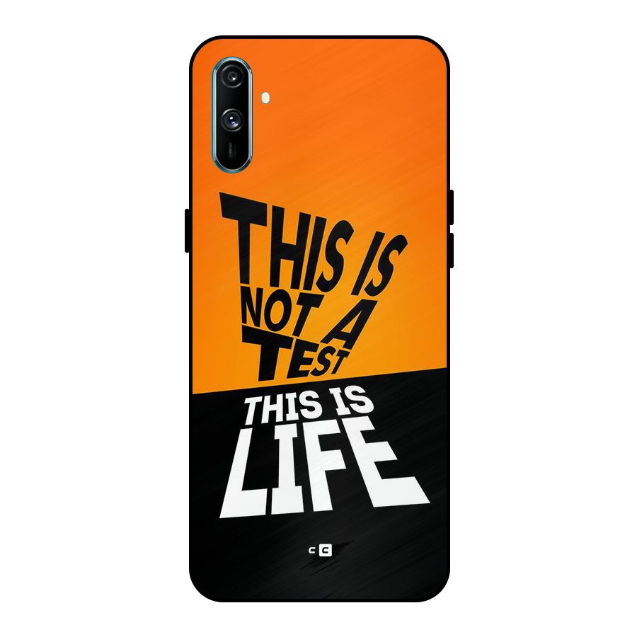 Test Life Metal Back Case for Realme C3