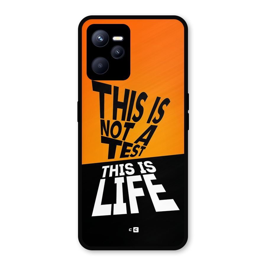 Test Life Metal Back Case for Realme C35