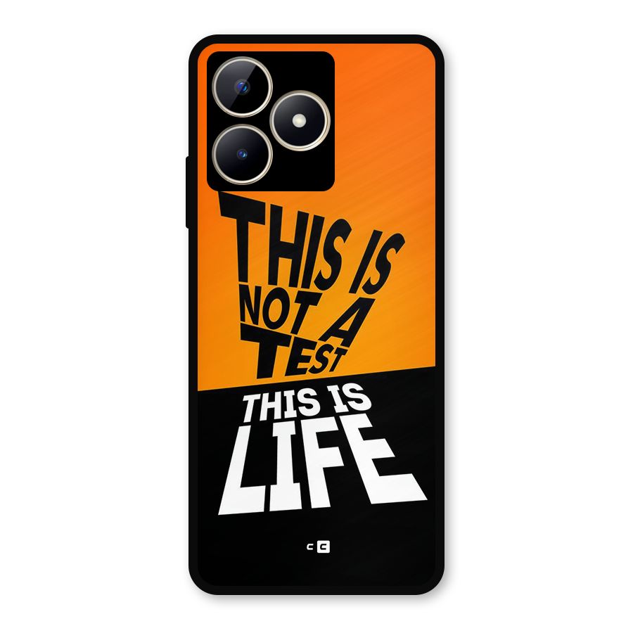Test Life Metal Back Case for Realme C53