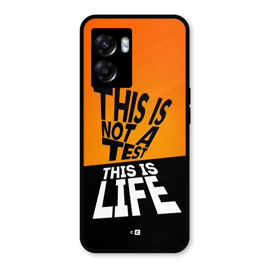 Test Life Metal Back Case for Realme Narzo 50 5G