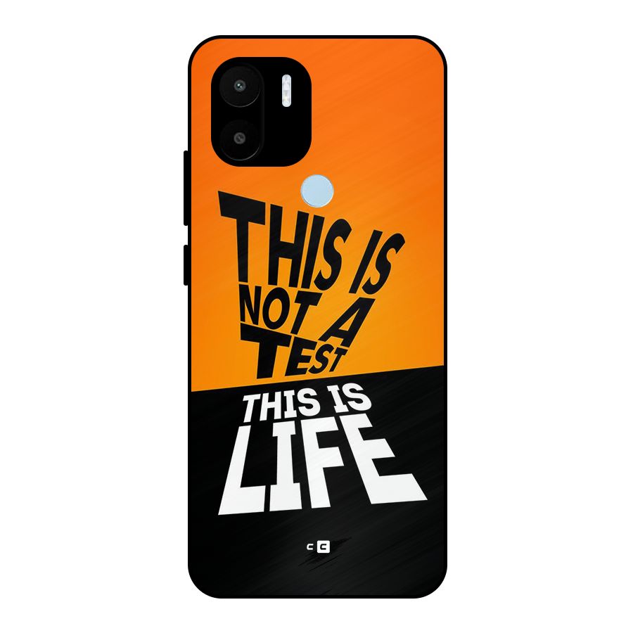 Test Life Metal Back Case for Redmi A2 Plus