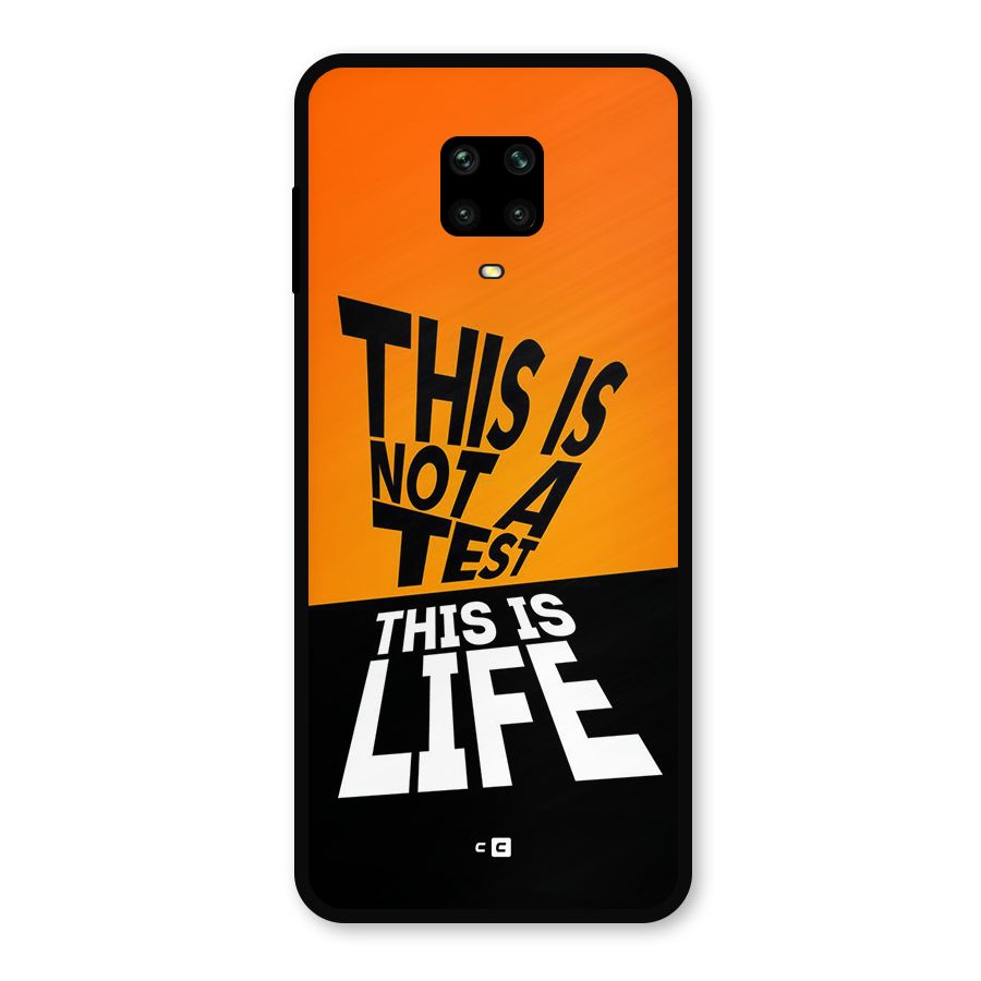 Test Life Metal Back Case for Redmi Note 9 Pro Max