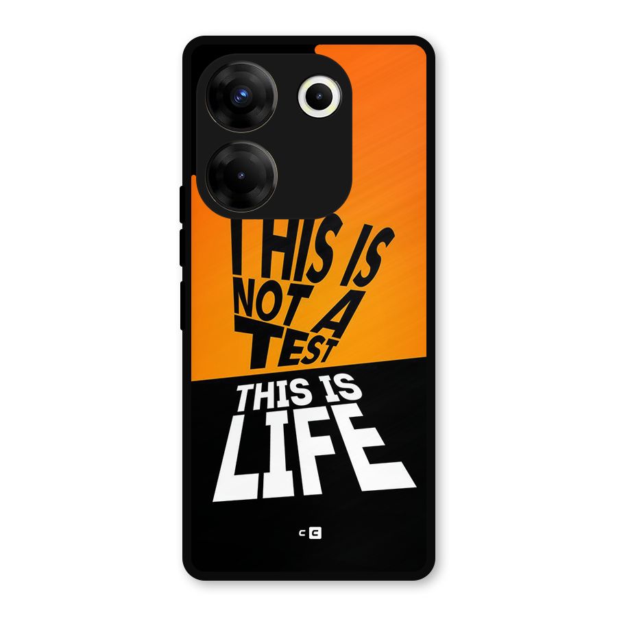 Test Life Metal Back Case for Tecno Camon 20