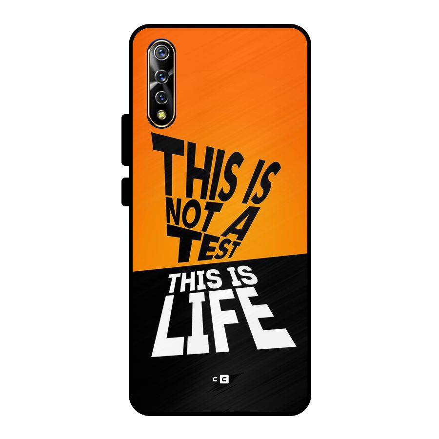 Test Life Metal Back Case for Vivo S1