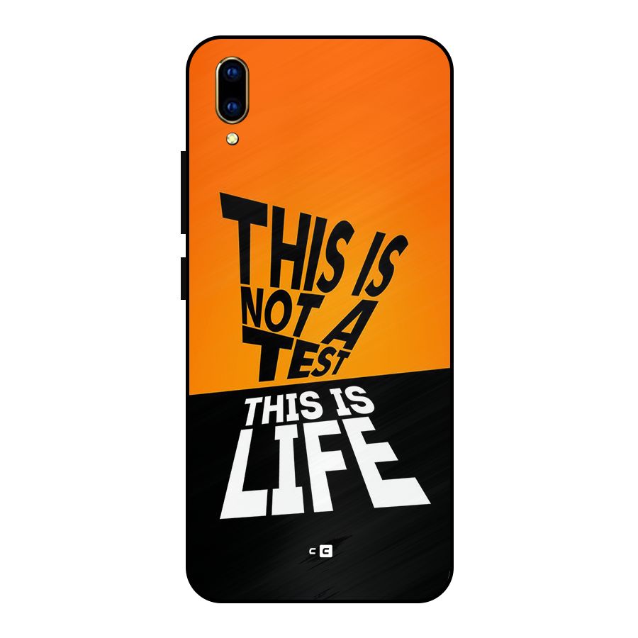 Test Life Metal Back Case for Vivo V11 Pro